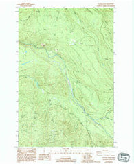 Le Dout Creek Washington Historical topographic map, 1:24000 scale, 7.5 X 7.5 Minute, Year 1987