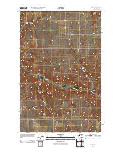 Leahy Washington Historical topographic map, 1:24000 scale, 7.5 X 7.5 Minute, Year 2011