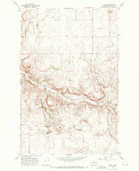 Leahy Washington Historical topographic map, 1:24000 scale, 7.5 X 7.5 Minute, Year 1968