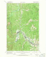 Leavenworth Washington Historical topographic map, 1:62500 scale, 15 X 15 Minute, Year 1964