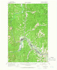 Leavenworth Washington Historical topographic map, 1:62500 scale, 15 X 15 Minute, Year 1964