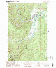 Leavenworth Washington Historical topographic map, 1:24000 scale, 7.5 X 7.5 Minute, Year 1989