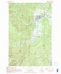 Leavenworth Washington Historical topographic map, 1:24000 scale, 7.5 X 7.5 Minute, Year 1989