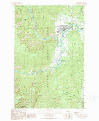 Leavenworth Washington Historical topographic map, 1:24000 scale, 7.5 X 7.5 Minute, Year 1989