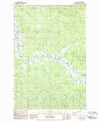 Lebam Washington Historical topographic map, 1:24000 scale, 7.5 X 7.5 Minute, Year 1986