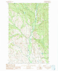 Lewis Butte Washington Historical topographic map, 1:24000 scale, 7.5 X 7.5 Minute, Year 1991