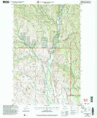 Lewis Butte Washington Historical topographic map, 1:24000 scale, 7.5 X 7.5 Minute, Year 2002