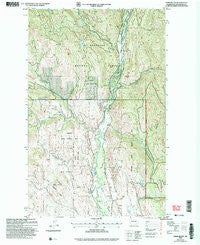 Lewis Butte Washington Historical topographic map, 1:24000 scale, 7.5 X 7.5 Minute, Year 2002