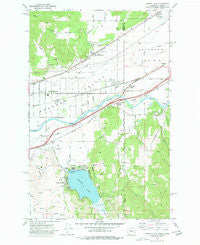Liberty Lake Washington Historical topographic map, 1:24000 scale, 7.5 X 7.5 Minute, Year 1973