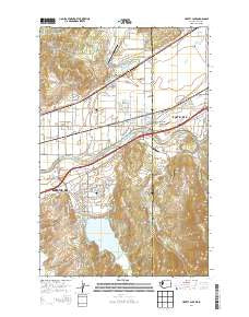 Liberty Lake Washington Current topographic map, 1:24000 scale, 7.5 X 7.5 Minute, Year 2014