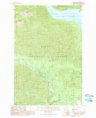 Lightning Peak Washington Historical topographic map, 1:24000 scale, 7.5 X 7.5 Minute, Year 1990