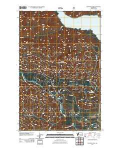 Lightning Peak Washington Historical topographic map, 1:24000 scale, 7.5 X 7.5 Minute, Year 2011