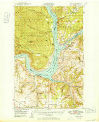Lincoln Washington Historical topographic map, 1:62500 scale, 15 X 15 Minute, Year 1950
