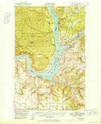 Lincoln Washington Historical topographic map, 1:62500 scale, 15 X 15 Minute, Year 1950