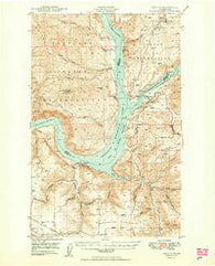 Lincoln Washington Historical topographic map, 1:62500 scale, 15 X 15 Minute, Year 1950