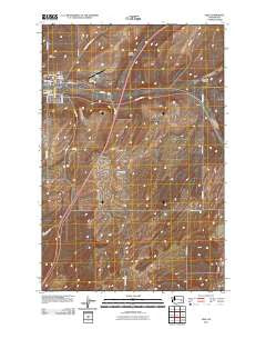 Lind Washington Historical topographic map, 1:24000 scale, 7.5 X 7.5 Minute, Year 2011