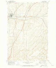 Lind Washington Historical topographic map, 1:24000 scale, 7.5 X 7.5 Minute, Year 1970
