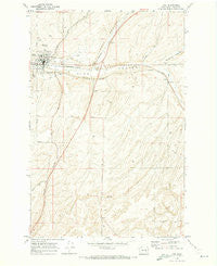 Lind Washington Historical topographic map, 1:24000 scale, 7.5 X 7.5 Minute, Year 1970