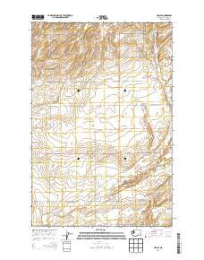 Lind SE Washington Current topographic map, 1:24000 scale, 7.5 X 7.5 Minute, Year 2014
