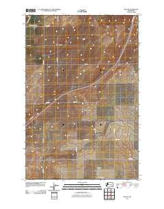 Lind SW Washington Historical topographic map, 1:24000 scale, 7.5 X 7.5 Minute, Year 2011
