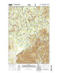 Little Huckleberry Mountain Washington Current topographic map, 1:24000 scale, 7.5 X 7.5 Minute, Year 2014