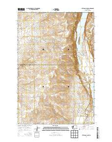 Little Soap Lake Washington Current topographic map, 1:24000 scale, 7.5 X 7.5 Minute, Year 2014