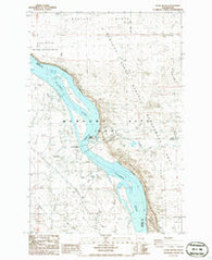 Locke Island Washington Historical topographic map, 1:24000 scale, 7.5 X 7.5 Minute, Year 1986