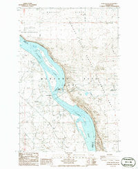 Locke Island Washington Historical topographic map, 1:24000 scale, 7.5 X 7.5 Minute, Year 1986