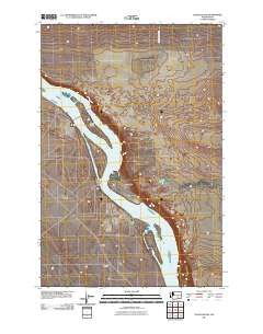 Locke Island Washington Historical topographic map, 1:24000 scale, 7.5 X 7.5 Minute, Year 2011