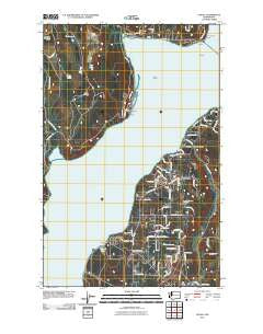 Lofall Washington Historical topographic map, 1:24000 scale, 7.5 X 7.5 Minute, Year 2011