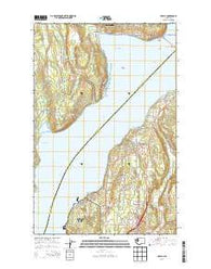 Lofall Washington Current topographic map, 1:24000 scale, 7.5 X 7.5 Minute, Year 2014