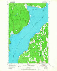 Lofall Washington Historical topographic map, 1:24000 scale, 7.5 X 7.5 Minute, Year 1953