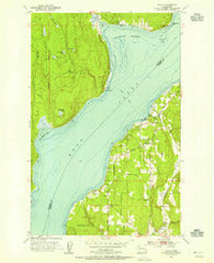 Lofall Washington Historical topographic map, 1:24000 scale, 7.5 X 7.5 Minute, Year 1953