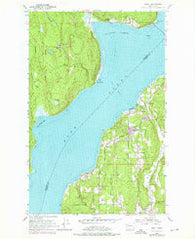 Lofall Washington Historical topographic map, 1:24000 scale, 7.5 X 7.5 Minute, Year 1953