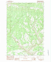 Lone Pine Butte Washington Historical topographic map, 1:24000 scale, 7.5 X 7.5 Minute, Year 1983