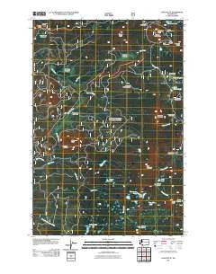 Lone Butte Washington Historical topographic map, 1:24000 scale, 7.5 X 7.5 Minute, Year 2011