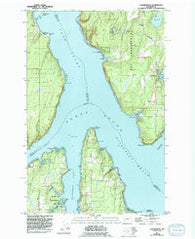 Longbranch Washington Historical topographic map, 1:24000 scale, 7.5 X 7.5 Minute, Year 1959