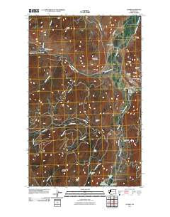 Loomis Washington Historical topographic map, 1:24000 scale, 7.5 X 7.5 Minute, Year 2011