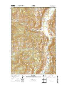 Loomis Washington Current topographic map, 1:24000 scale, 7.5 X 7.5 Minute, Year 2014