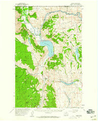 Loomis Washington Historical topographic map, 1:62500 scale, 15 X 15 Minute, Year 1956