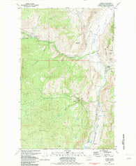 Loomis Washington Historical topographic map, 1:24000 scale, 7.5 X 7.5 Minute, Year 1982