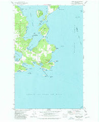 Lopez Pass Washington Historical topographic map, 1:24000 scale, 7.5 X 7.5 Minute, Year 1973