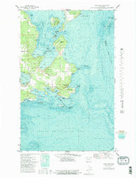 Lopez Pass Washington Historical topographic map, 1:24000 scale, 7.5 X 7.5 Minute, Year 1973