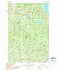 Lost Lake Washington Historical topographic map, 1:24000 scale, 7.5 X 7.5 Minute, Year 1989