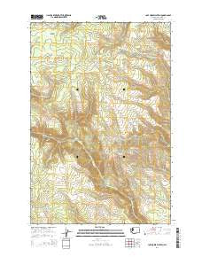 Lost Horse Plateau Washington Current topographic map, 1:24000 scale, 7.5 X 7.5 Minute, Year 2014