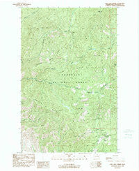 Loup Loup Summit Washington Historical topographic map, 1:24000 scale, 7.5 X 7.5 Minute, Year 1989
