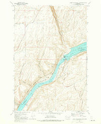 Lower Monumental Dam Washington Historical topographic map, 1:24000 scale, 7.5 X 7.5 Minute, Year 1970
