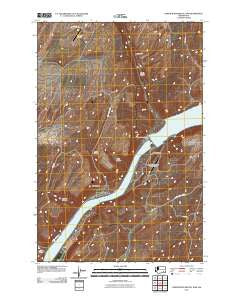 Lower Monumental Dam Washington Historical topographic map, 1:24000 scale, 7.5 X 7.5 Minute, Year 2011