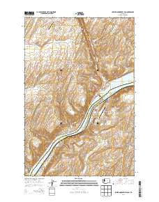 Lower Monumental Dam Washington Current topographic map, 1:24000 scale, 7.5 X 7.5 Minute, Year 2014
