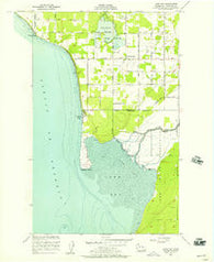 Lummi Bay Washington Historical topographic map, 1:24000 scale, 7.5 X 7.5 Minute, Year 1952